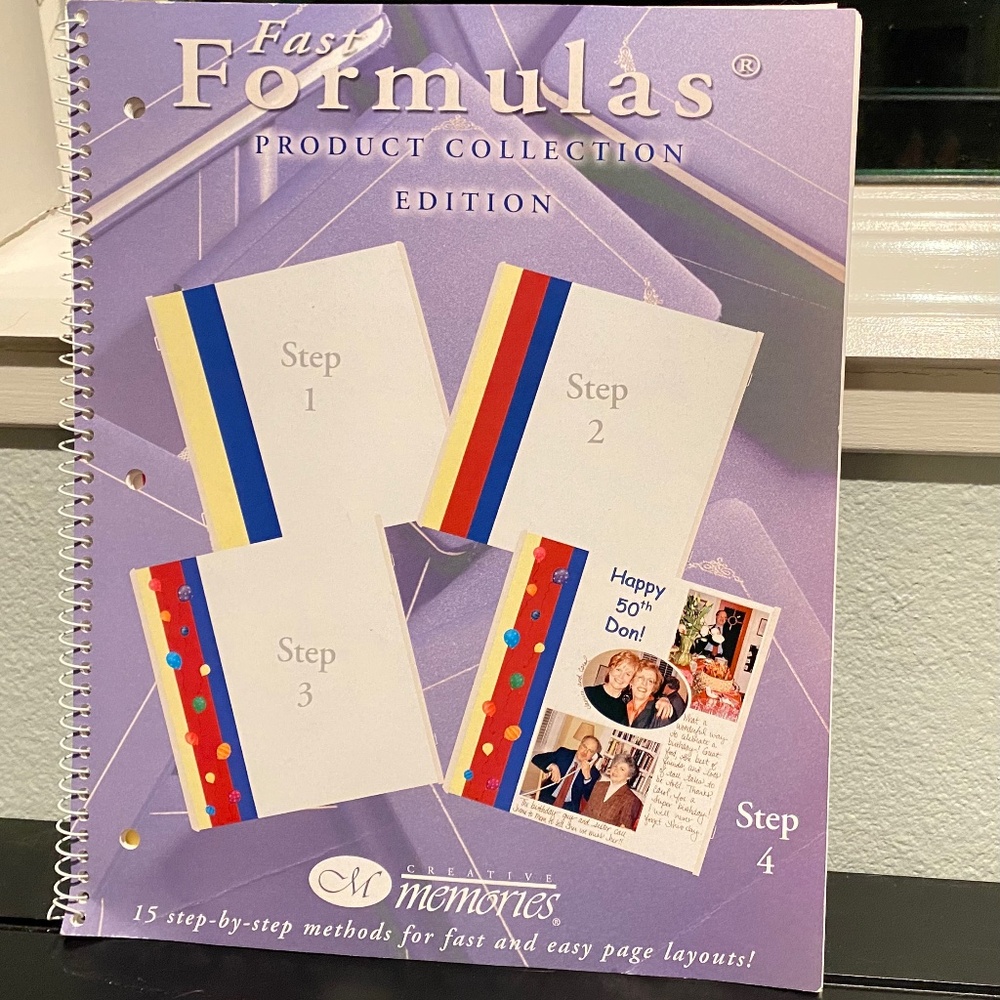 💡 Creative Memories 🖼️Spiral Book of Fast Formulas Product Collection Edition